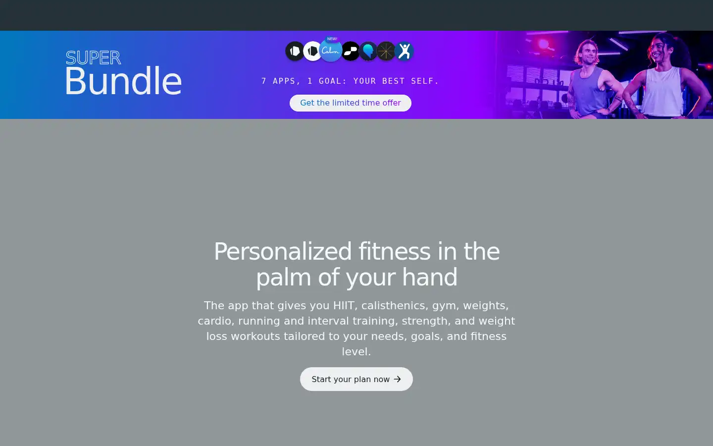 Screenshot of freeletics.com