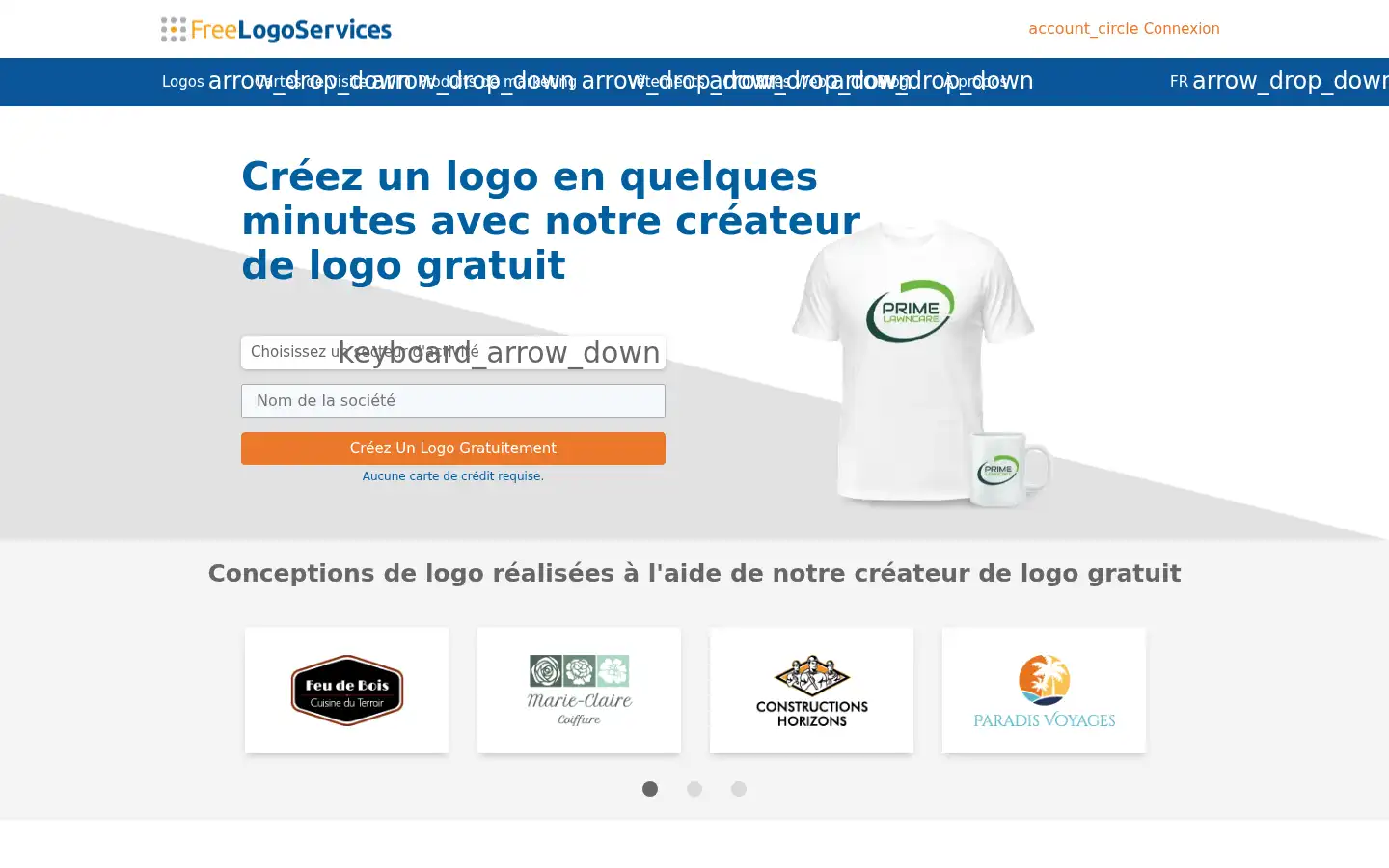 Screenshot of freelogoservices.com