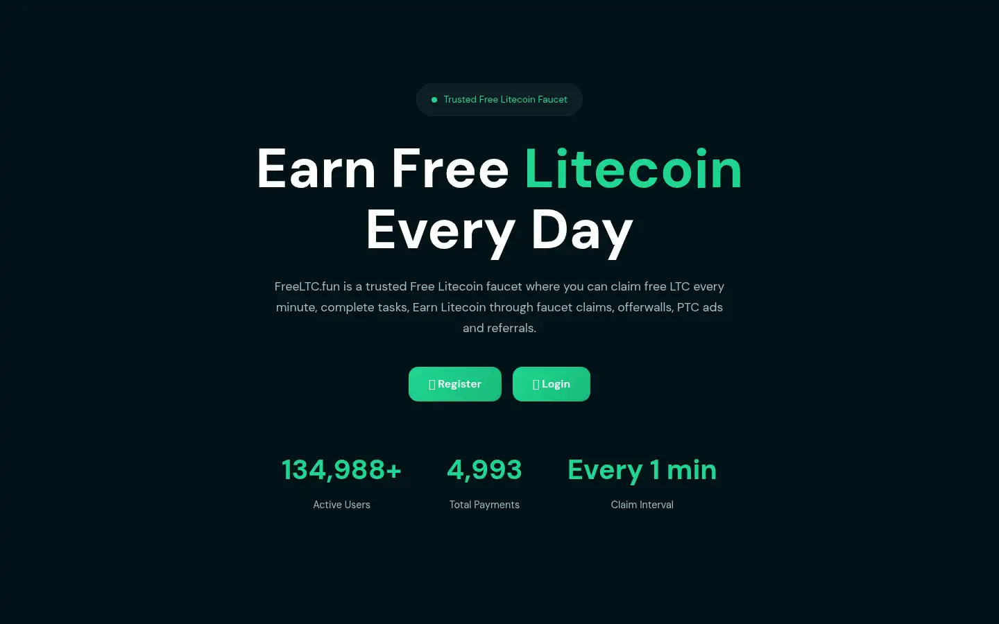 Screenshot of freeltc.fun