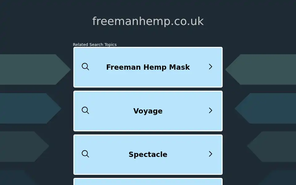 Screenshot of freemanhemp.co.uk
