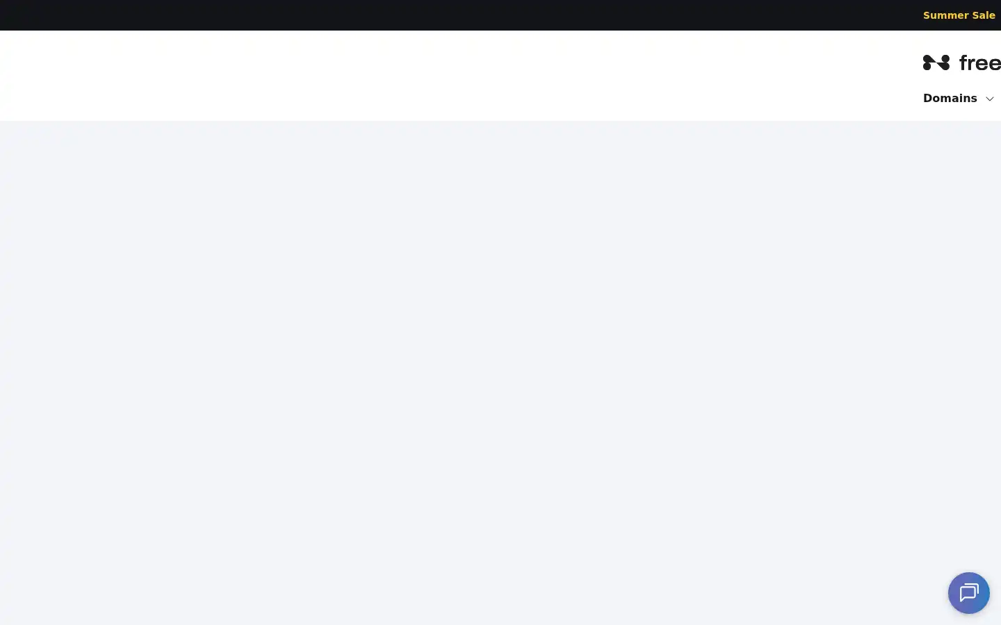 Screenshot of freename.com
