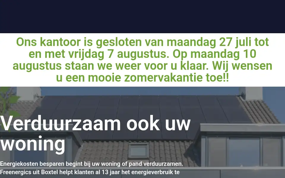 Screenshot of freenergics.nl