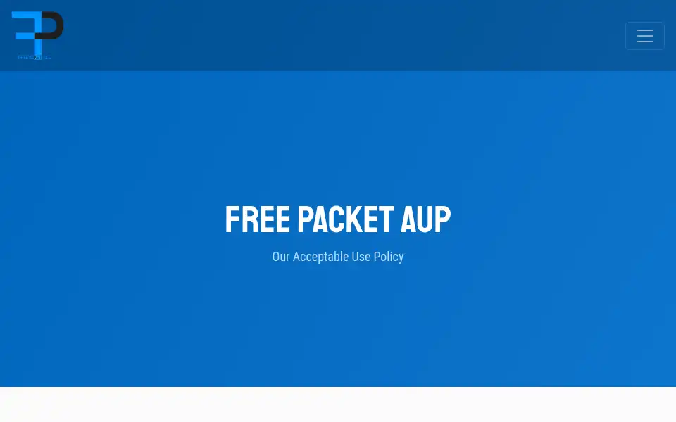 Screenshot of freepacket.co