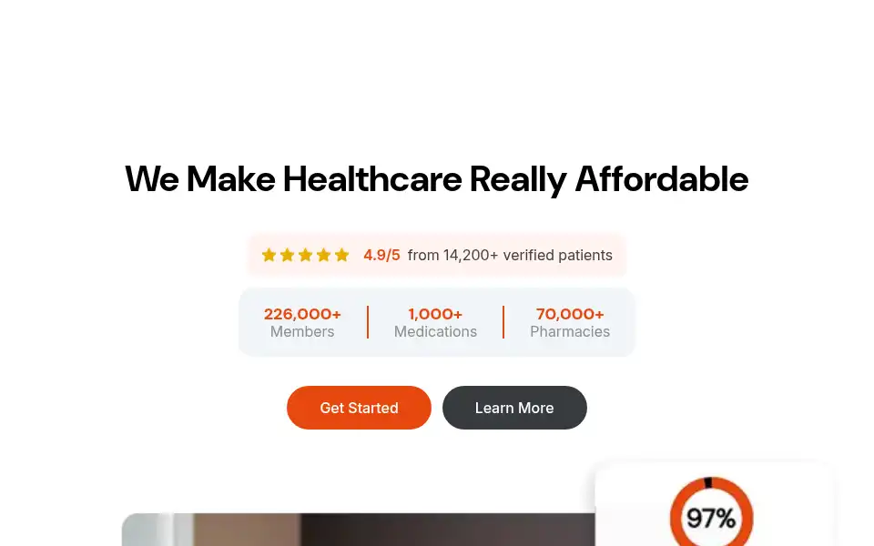 Screenshot of freerx.com