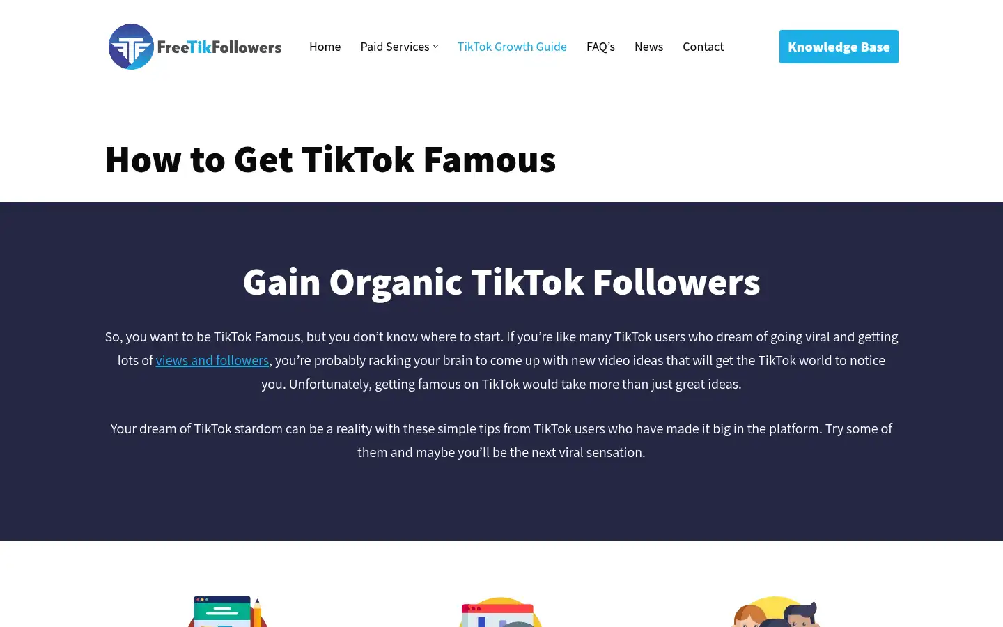 Screenshot of freetikfollowers.com