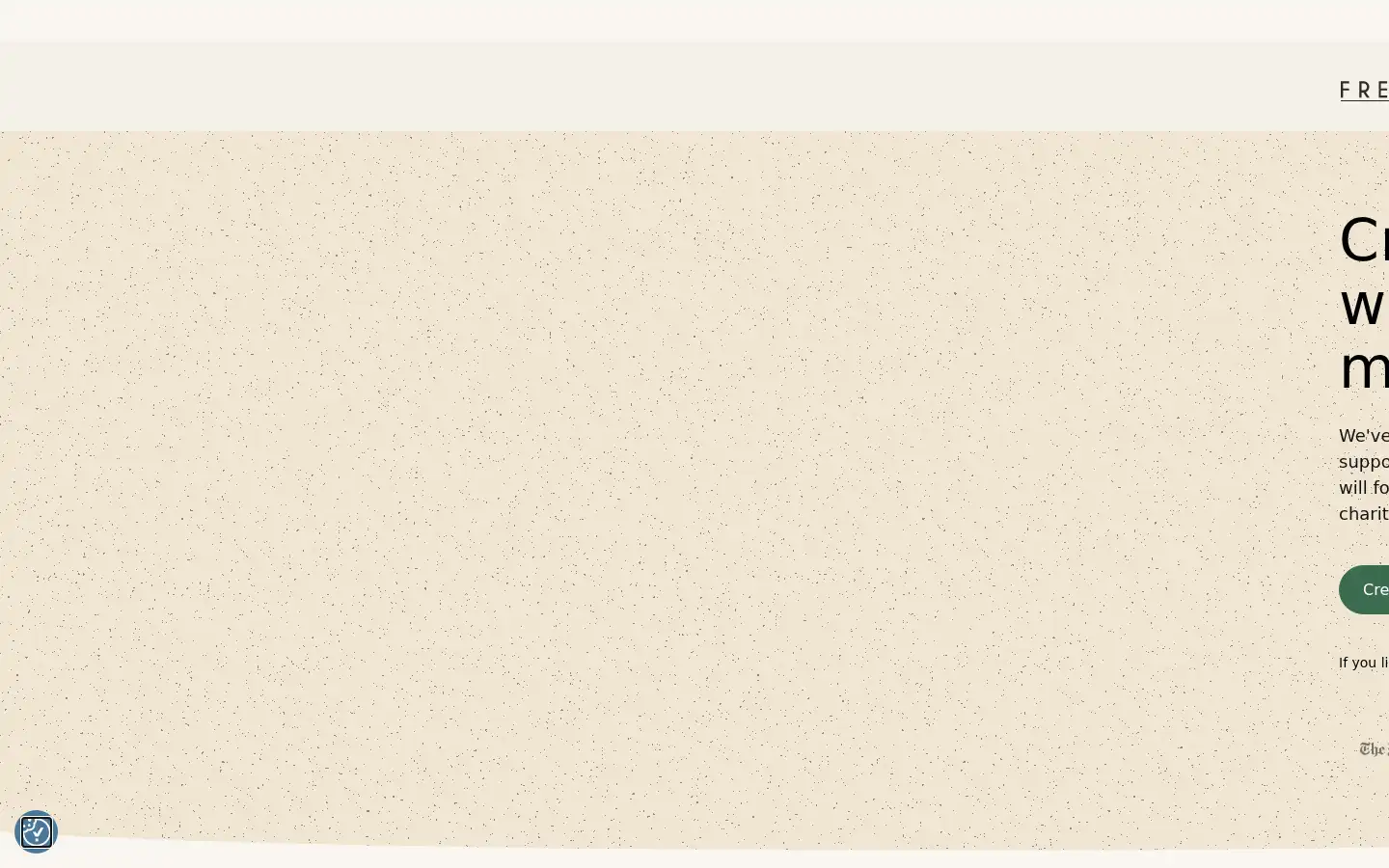 Screenshot of freewill.com