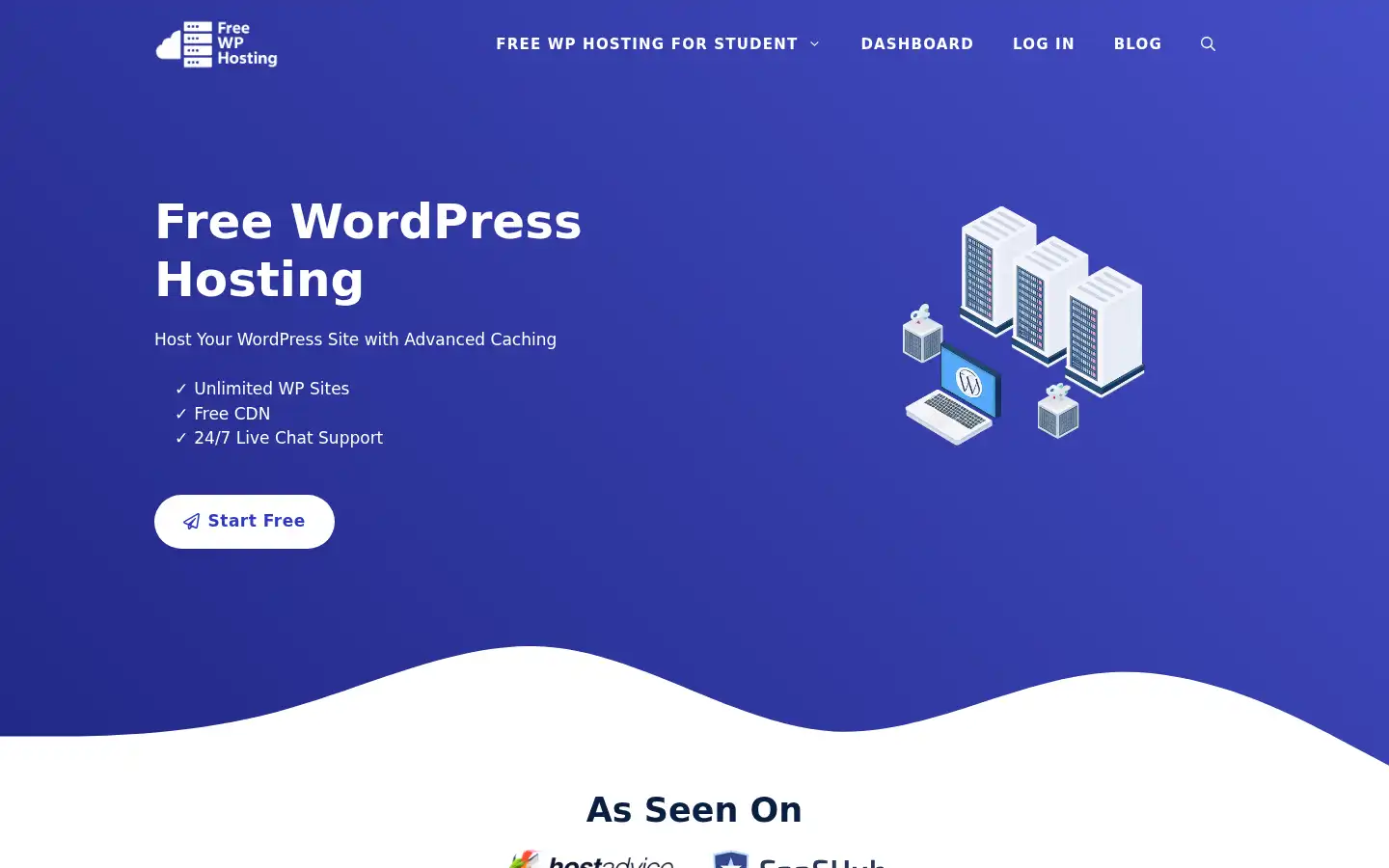 Screenshot of freewphostings.com