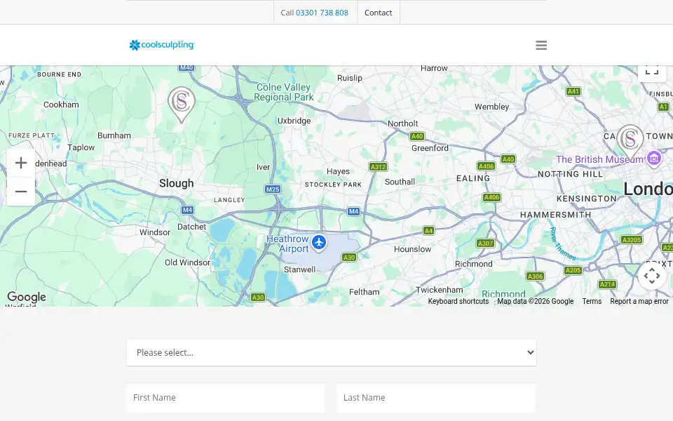 Screenshot of freezemyfat.co.uk