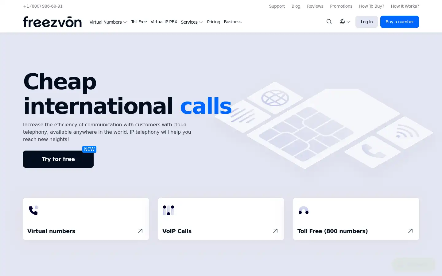 Screenshot of freezvon.com