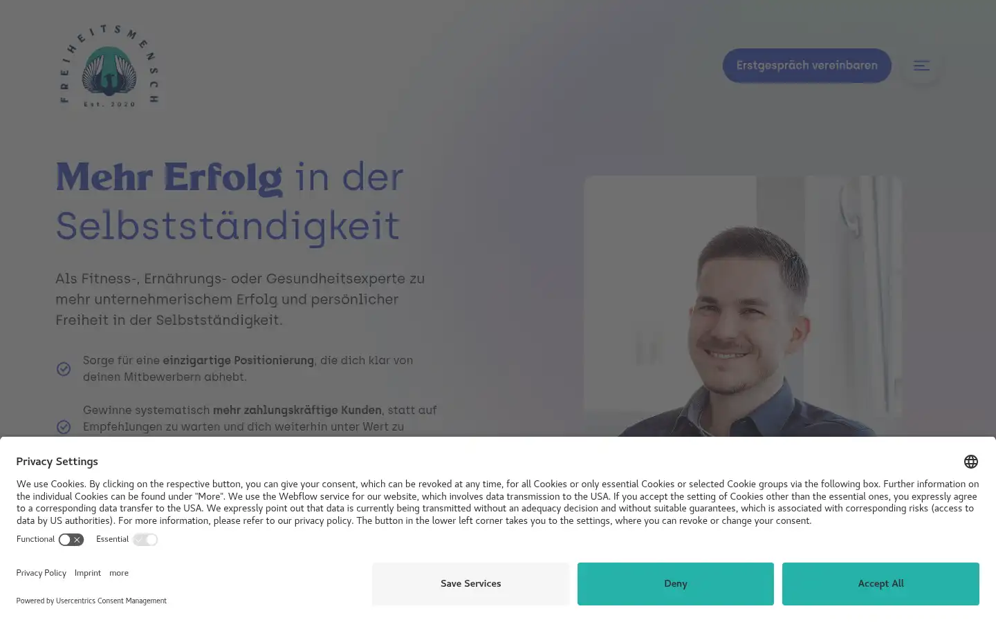 Screenshot of freiheitsmensch.de