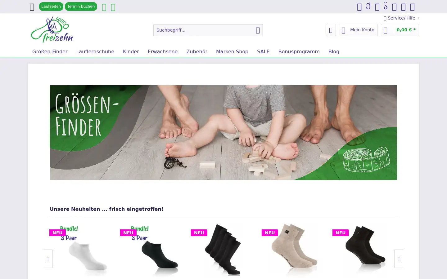 Screenshot of freizehn.de