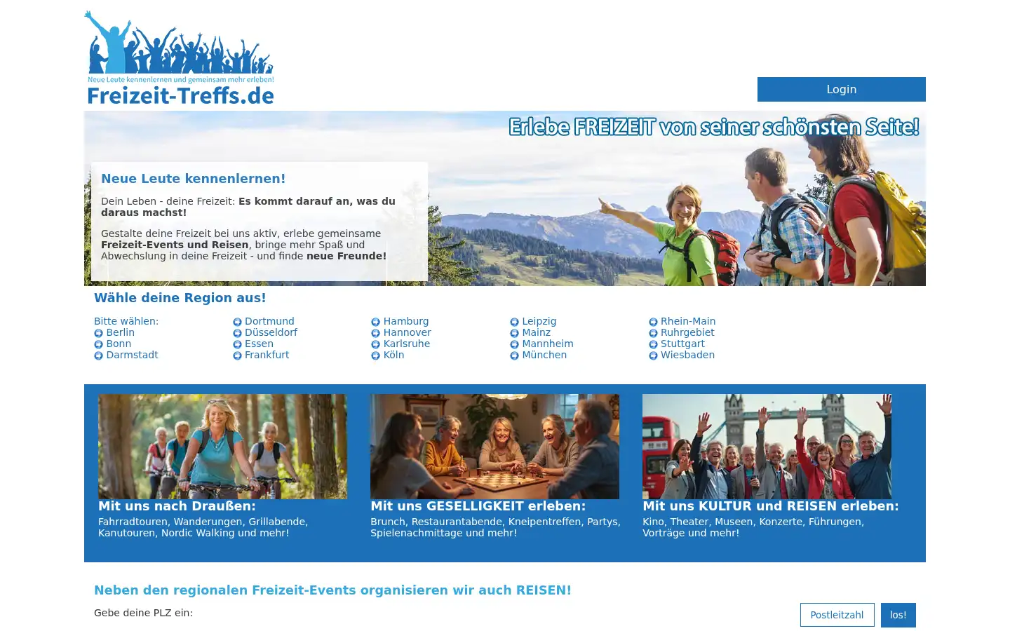 Screenshot of freizeit-treffs.de