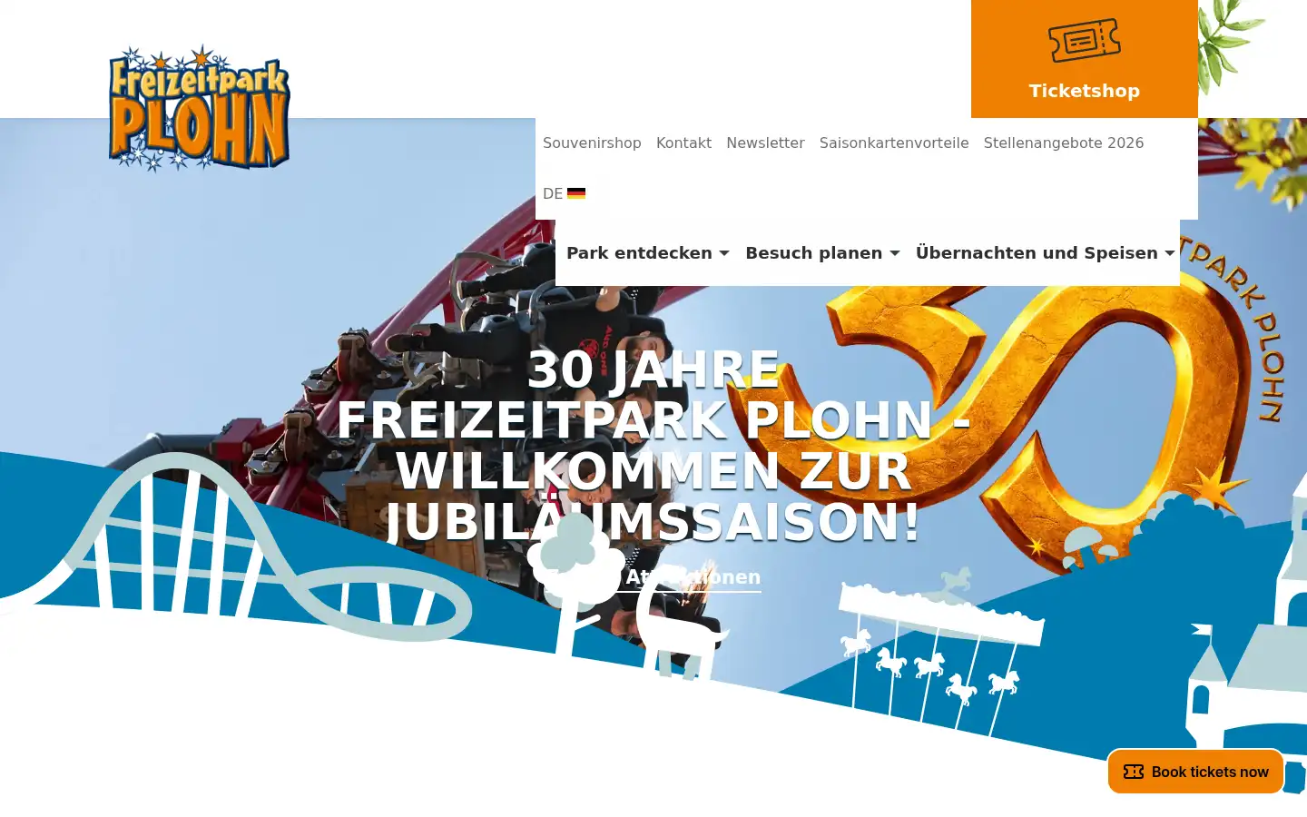 Screenshot of freizeitpark-plohn.de