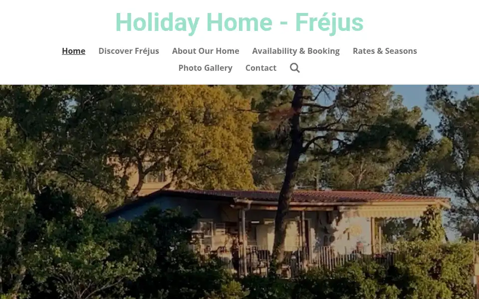Screenshot of frejusholidayhome.co.uk