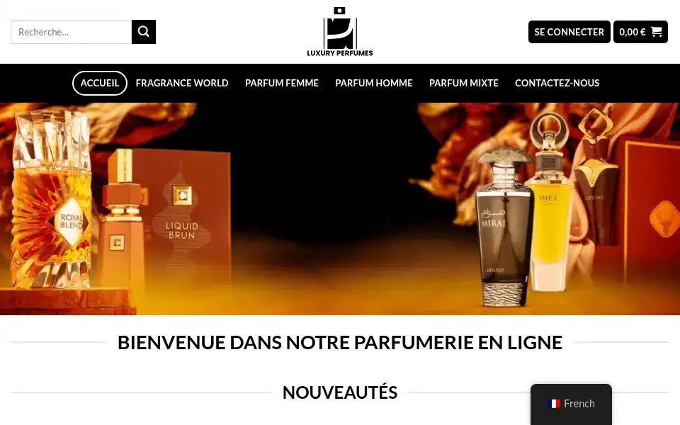 Screenshot of french-avenue-parfum.com