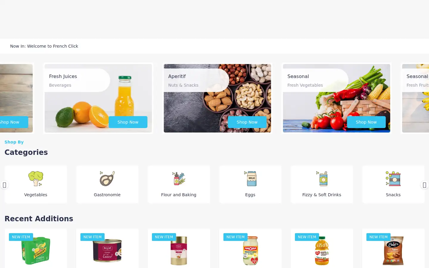Screenshot of frenchclick.co.uk