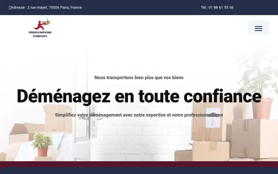 Screenshot of frenchmovingcompany.com