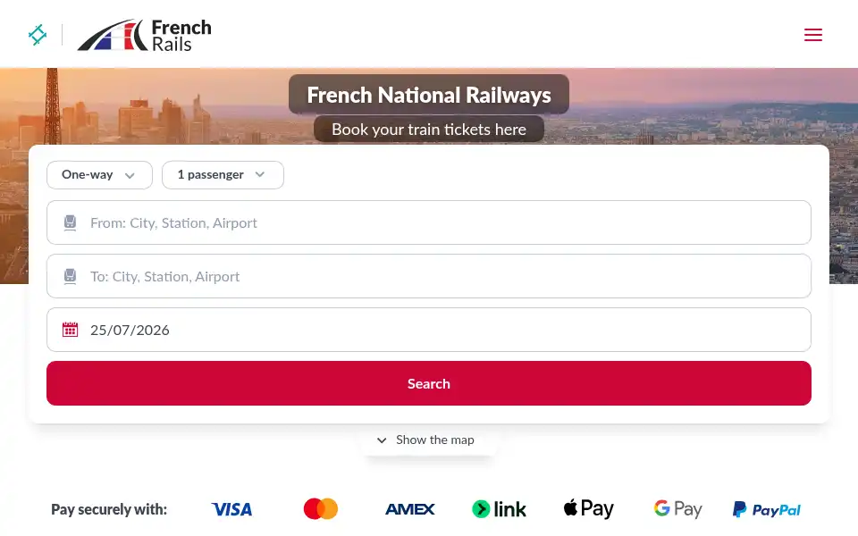 Screenshot of frenchrails.com