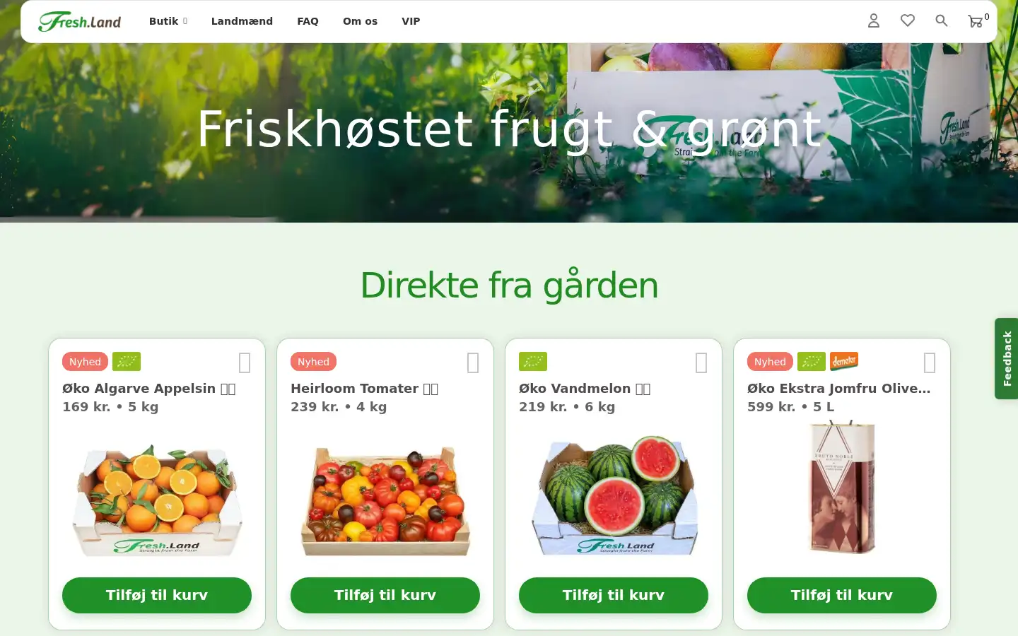 Screenshot of fresh.land