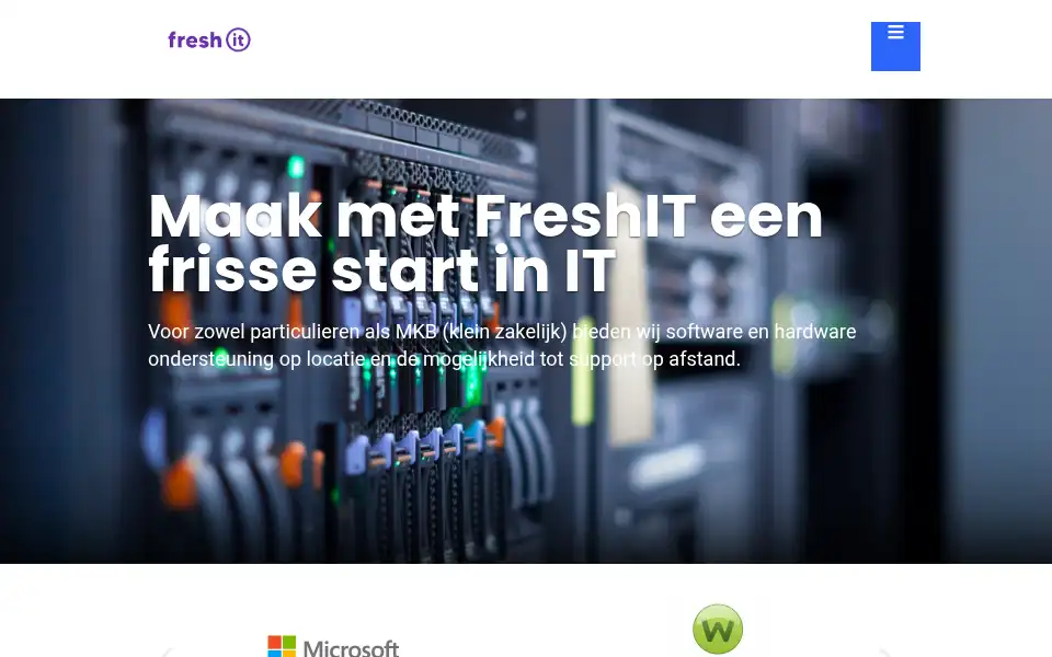 Screenshot of freshit.nl