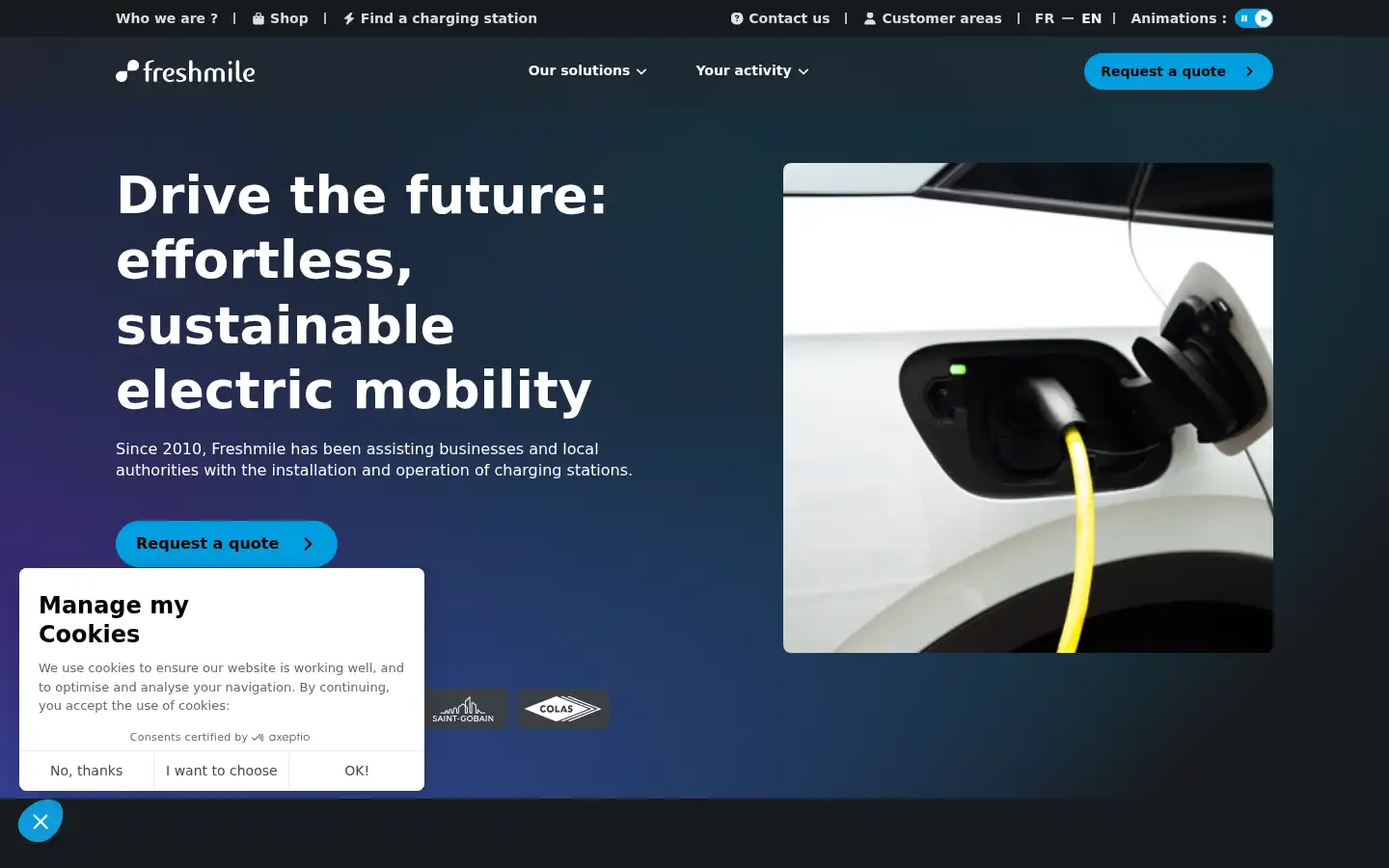 Screenshot of freshmile.com