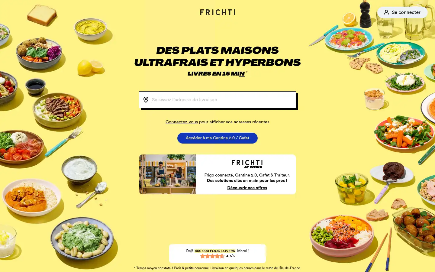 Screenshot of frichti.co