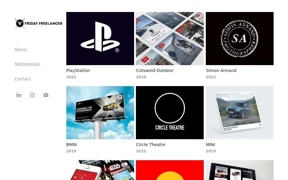 Screenshot of fridayfreelancer.com