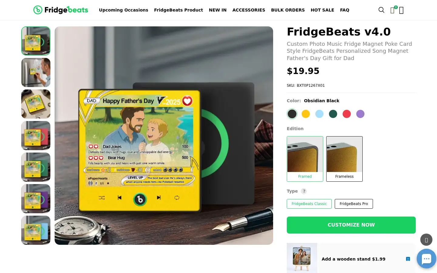 Screenshot of fridgebeats.com
