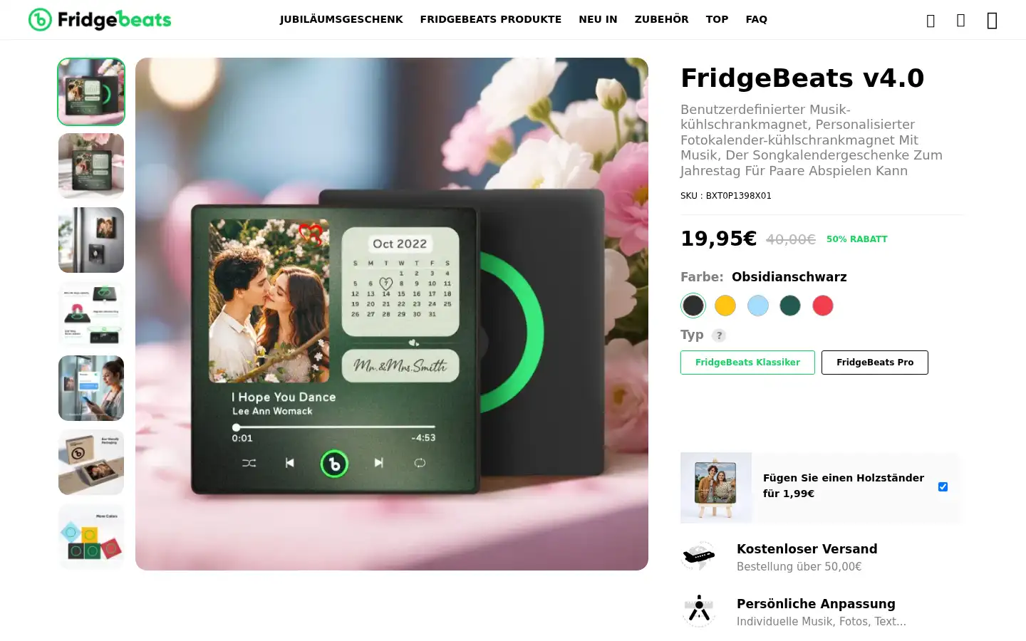 Screenshot of fridgebeats.de