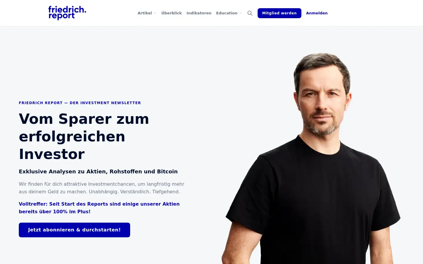 Screenshot of friedrich.report