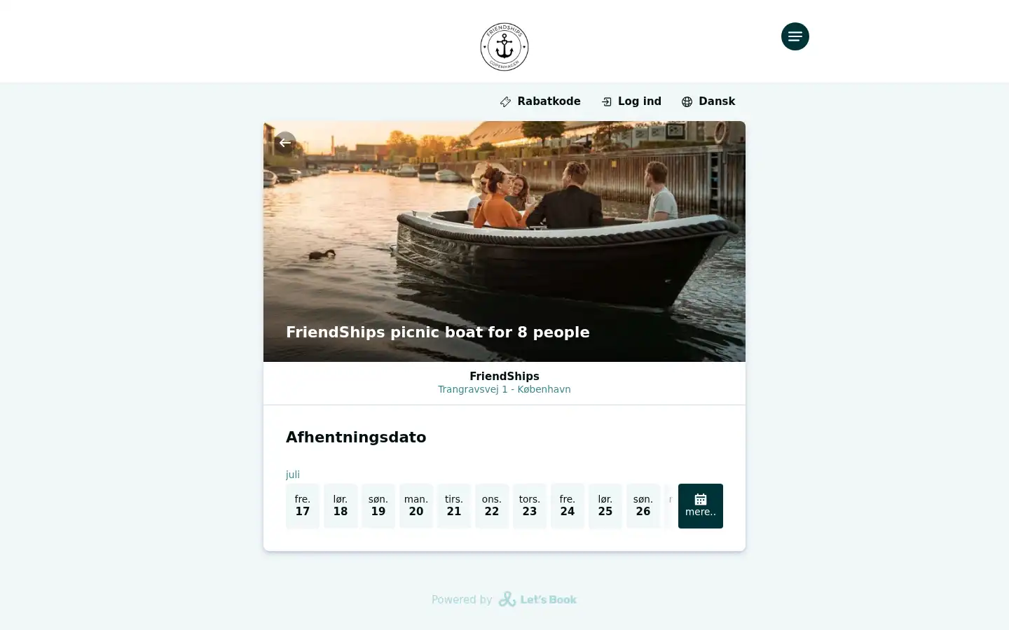 Screenshot of friendships.dk