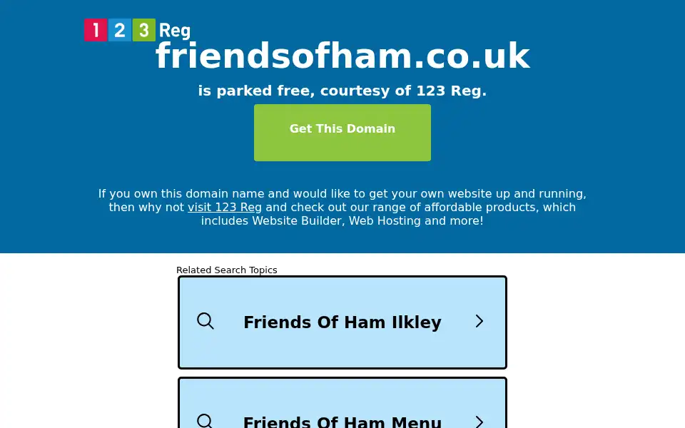 Screenshot of friendsofham.co.uk