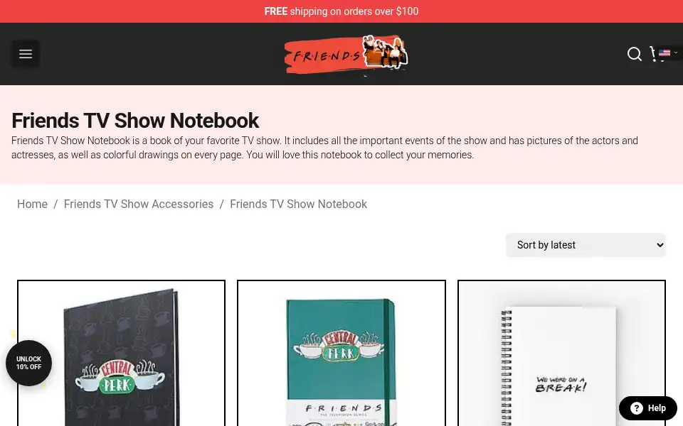Screenshot of friendstvshow.shop