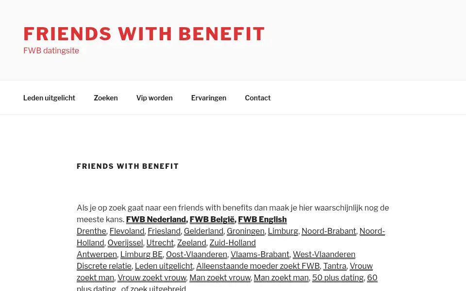 Screenshot of friendswithbenefit.nl