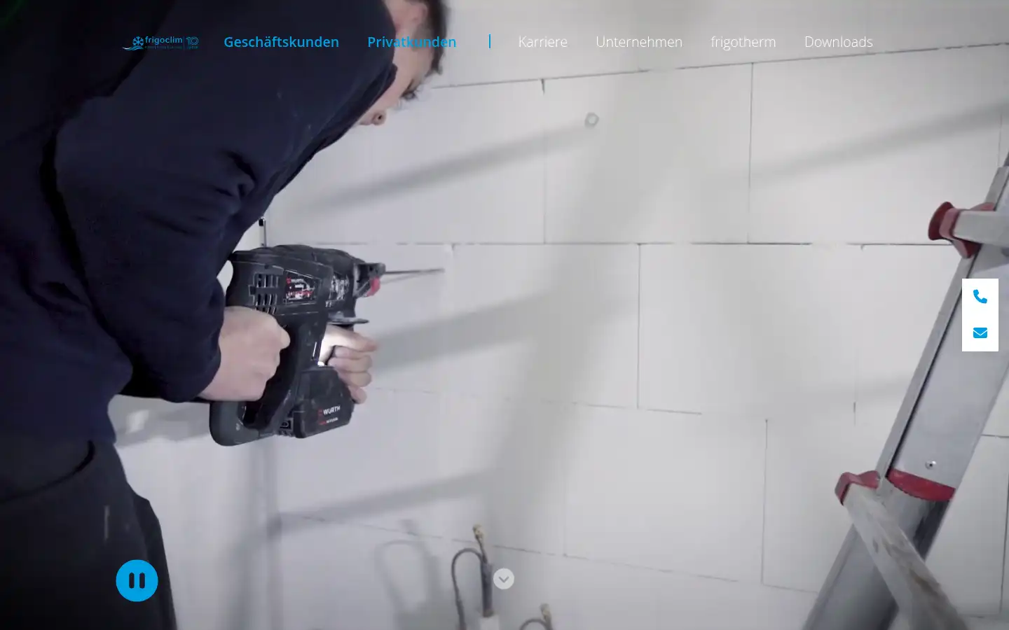 Screenshot of frigoclim.de