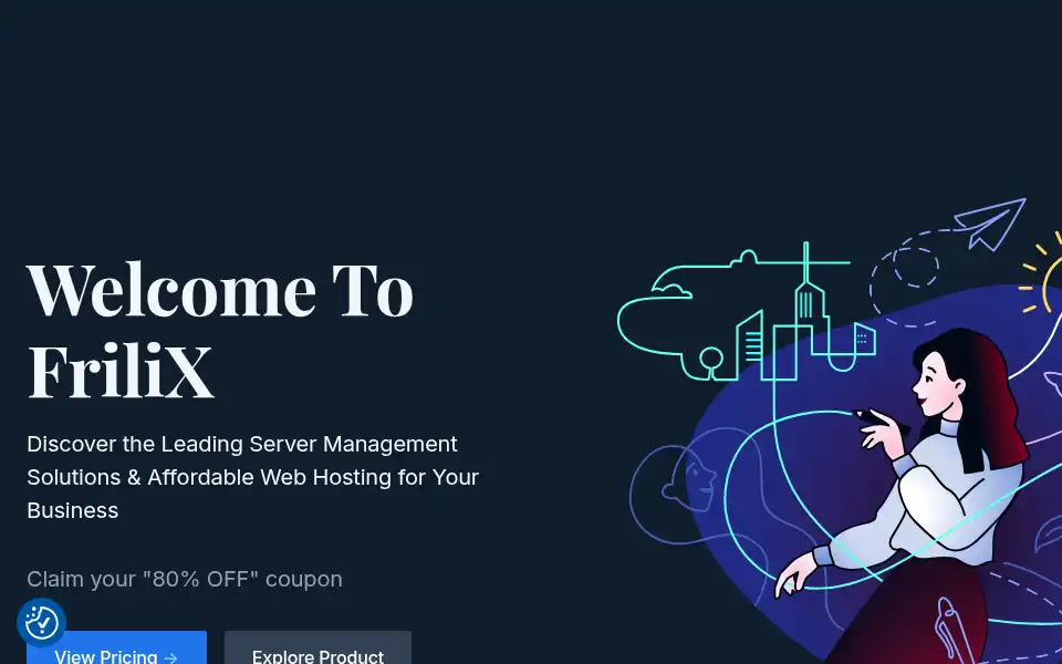 Screenshot of frilix.com