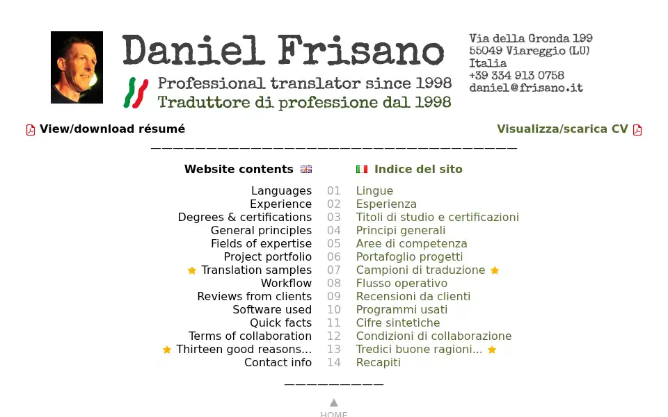 Screenshot of frisano.it