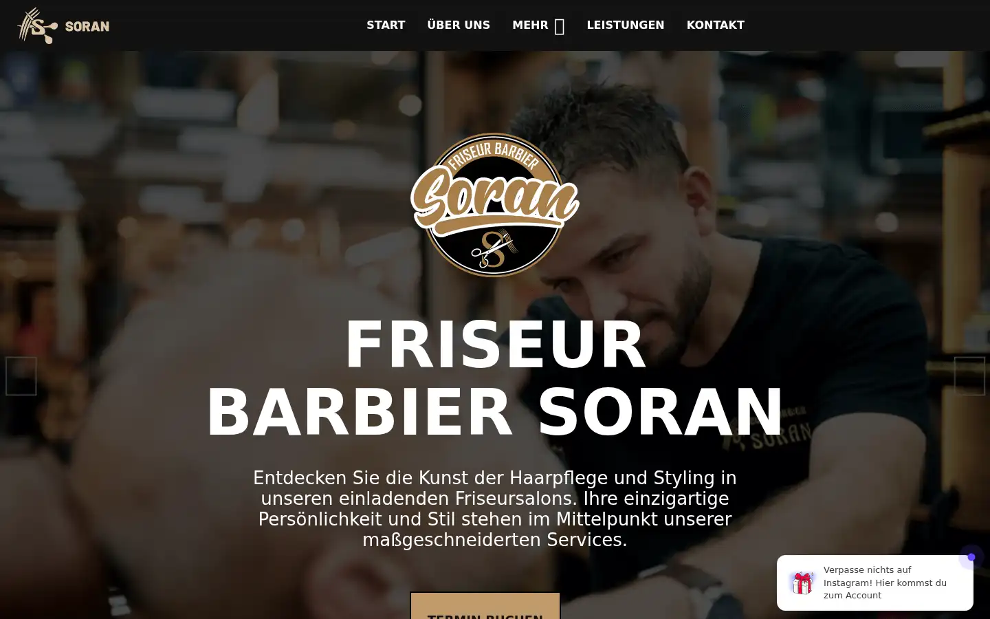 Screenshot of friseur-barbier-soran.de