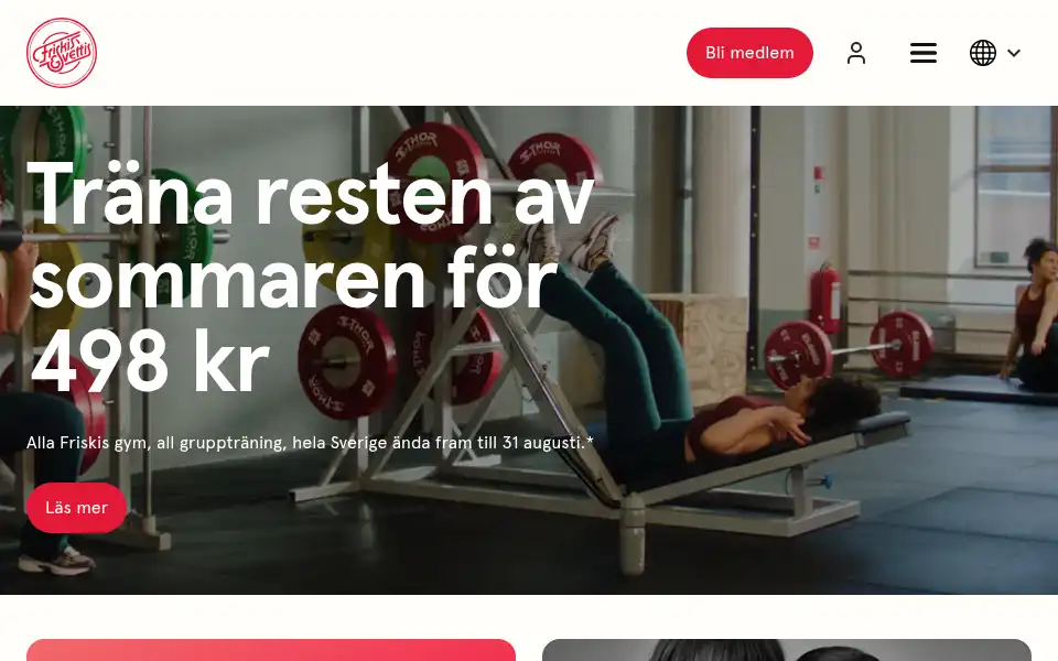 Screenshot of friskissvettis.se