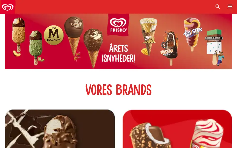 Screenshot of frisko.dk
