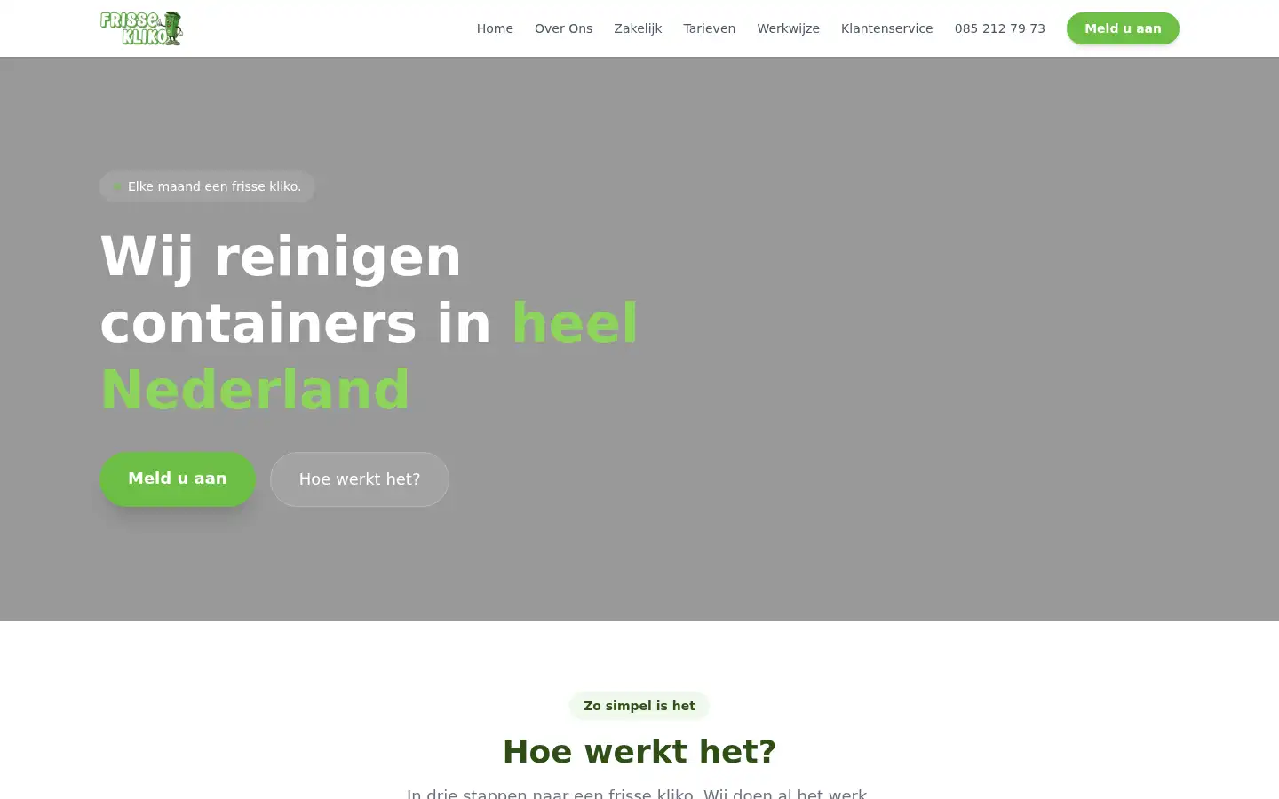 Screenshot of frissekliko.nl