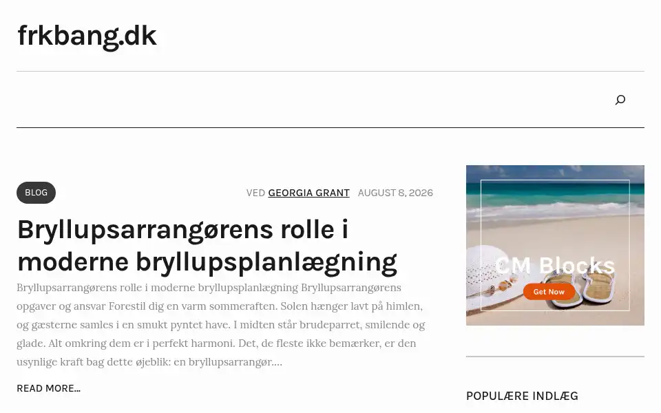 Screenshot of frkbang.dk