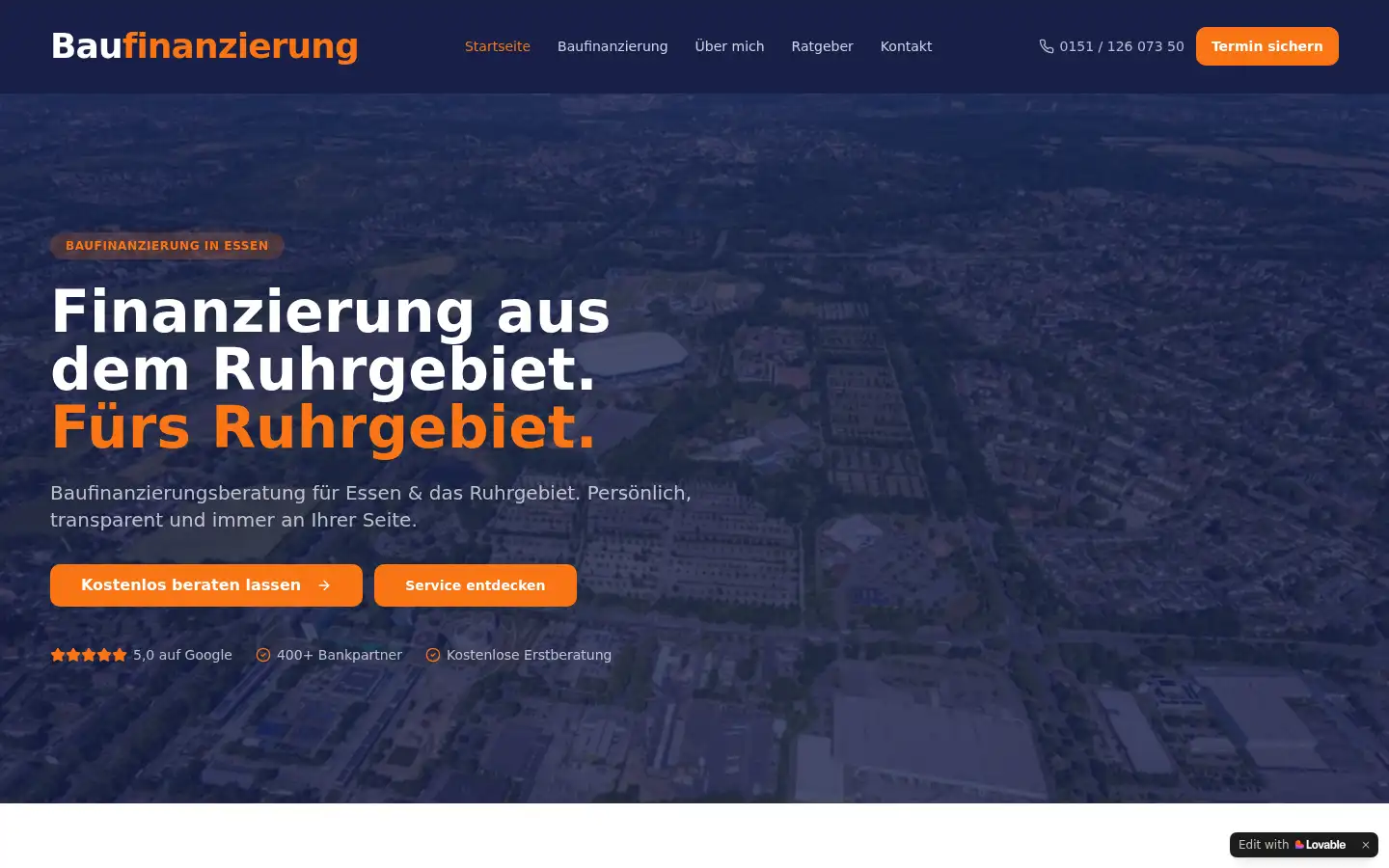 Screenshot of froehlichfinanz.de