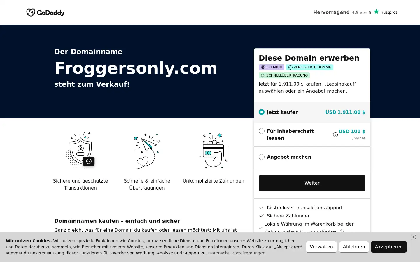 Screenshot of froggersonly.com