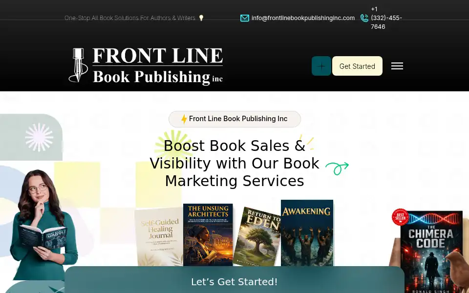 Screenshot of frontlinebookpublishinginc.com