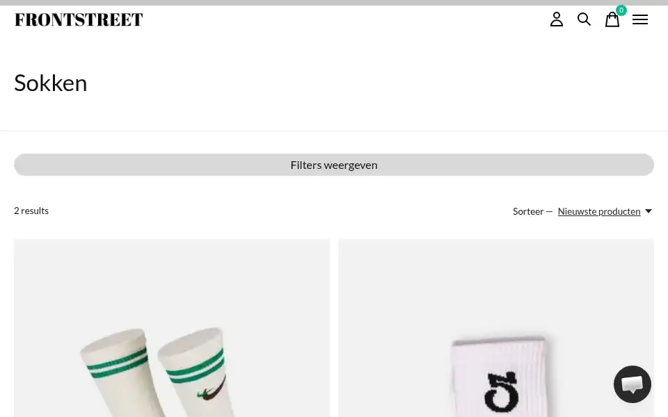 Screenshot of frontstreet.nl