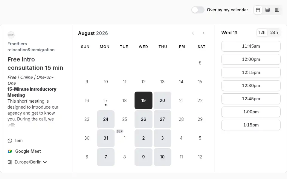 Screenshot of fronttiersrelocation.com