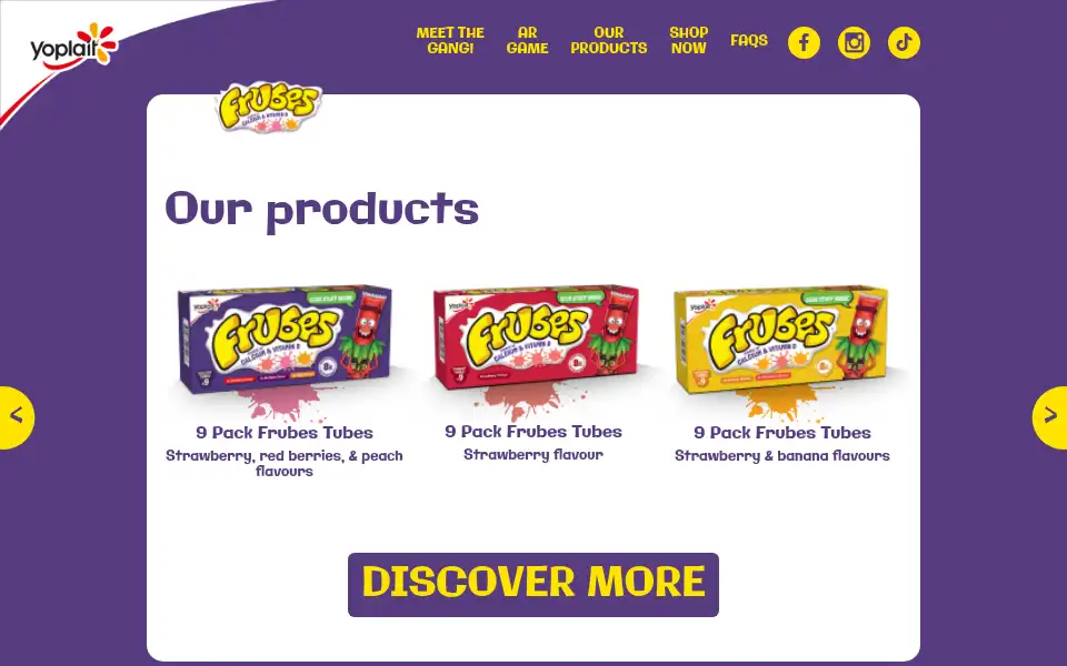 Screenshot of frubes.co.uk