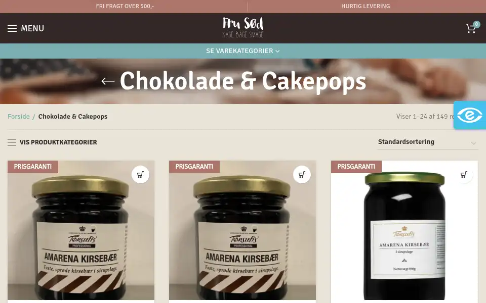 Screenshot of frusoed.dk