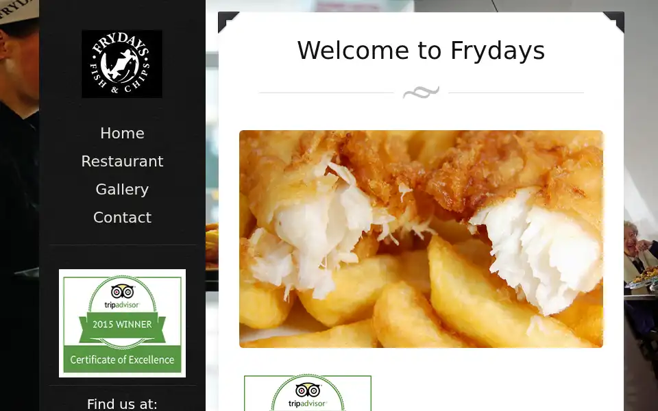 Screenshot of frydayssouthshields.com